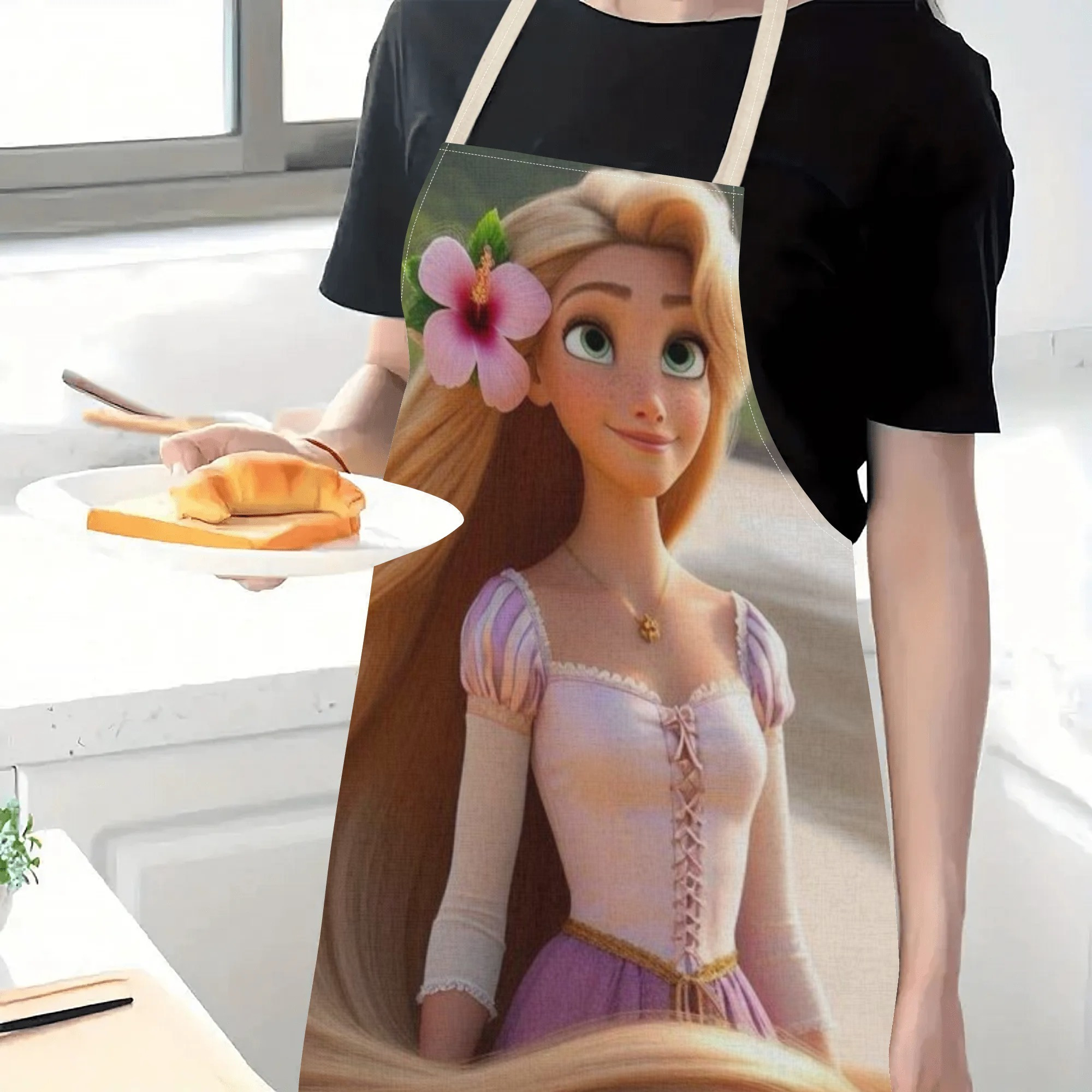 disney   cartoon waterproof apron - vibrant, stylish &   polyester with  , ideal for hotels, supermarkets, restaurants, fruit shops, milk tea stands & home use details 4