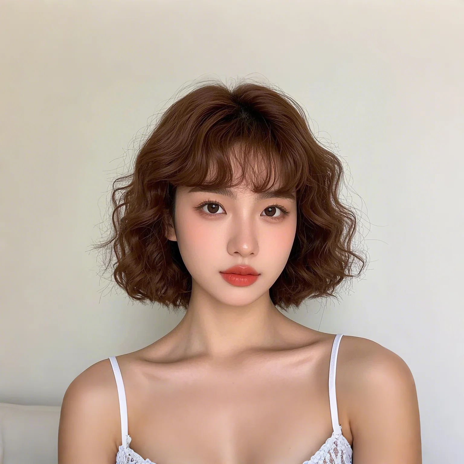 TEMU エアバング ロングカーリーウィッグ ショルダーレング おしゃれなヘア ウェーブヘアスタイル