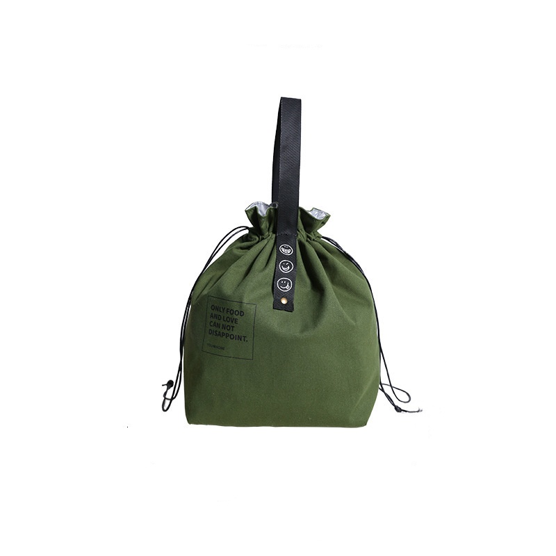 TEMU Japanese-style Handbag, Multifunctional Lunch Box Tote Bag With Drawstring Closure, Insulated Bento Does Not Contact Food (non-food Contact)