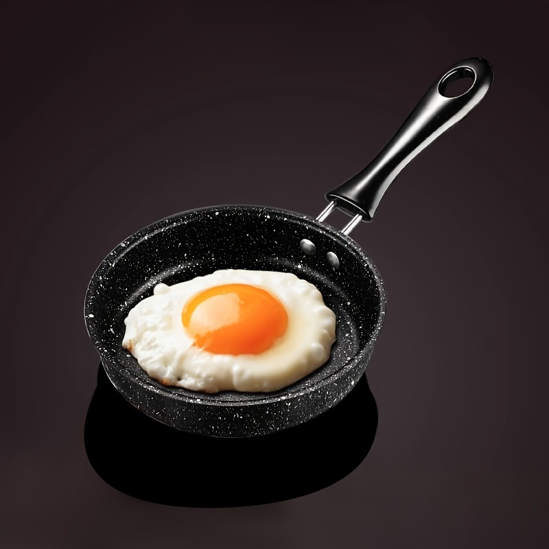 1pc   mini non stick frying pan portable flat bottom   for eggs and vegetables easy to clean kitchen cookware thickened mini kitchen pot details 2