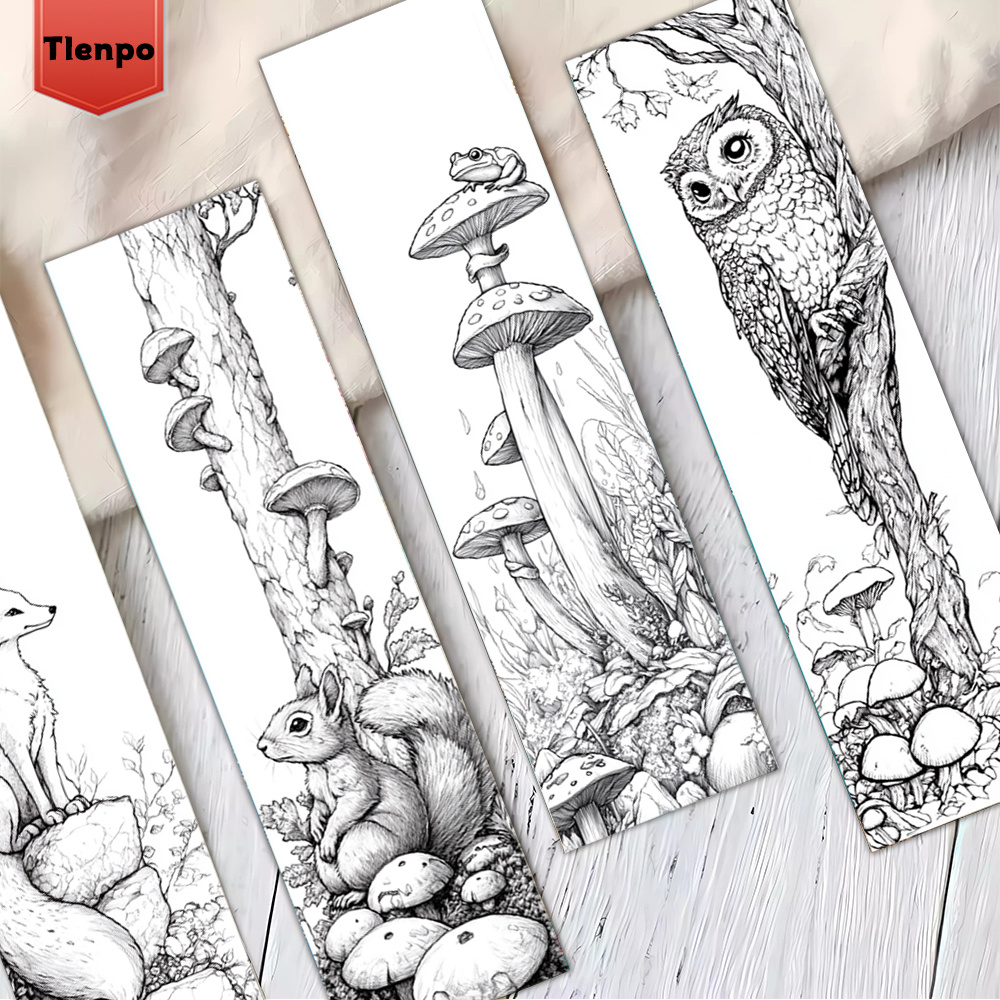 Image of 32pcs Tlenpo Forest Animal Bookmarks Suitable For , Woodland Animal Page Markers With,, & Deer Designs - Gift For,,, Teachers, Book Lovers, & Library Supplies