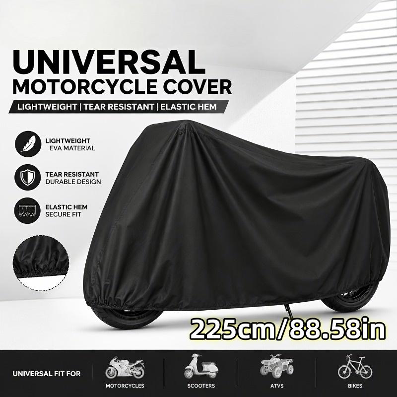 TEMU 225 X 120cm/185 X 120cm Motorcycle Dust Cover | Bicycle Cover, Motorcycle Cover, Thickened Peva Material, Durable And Tear-resistant, High