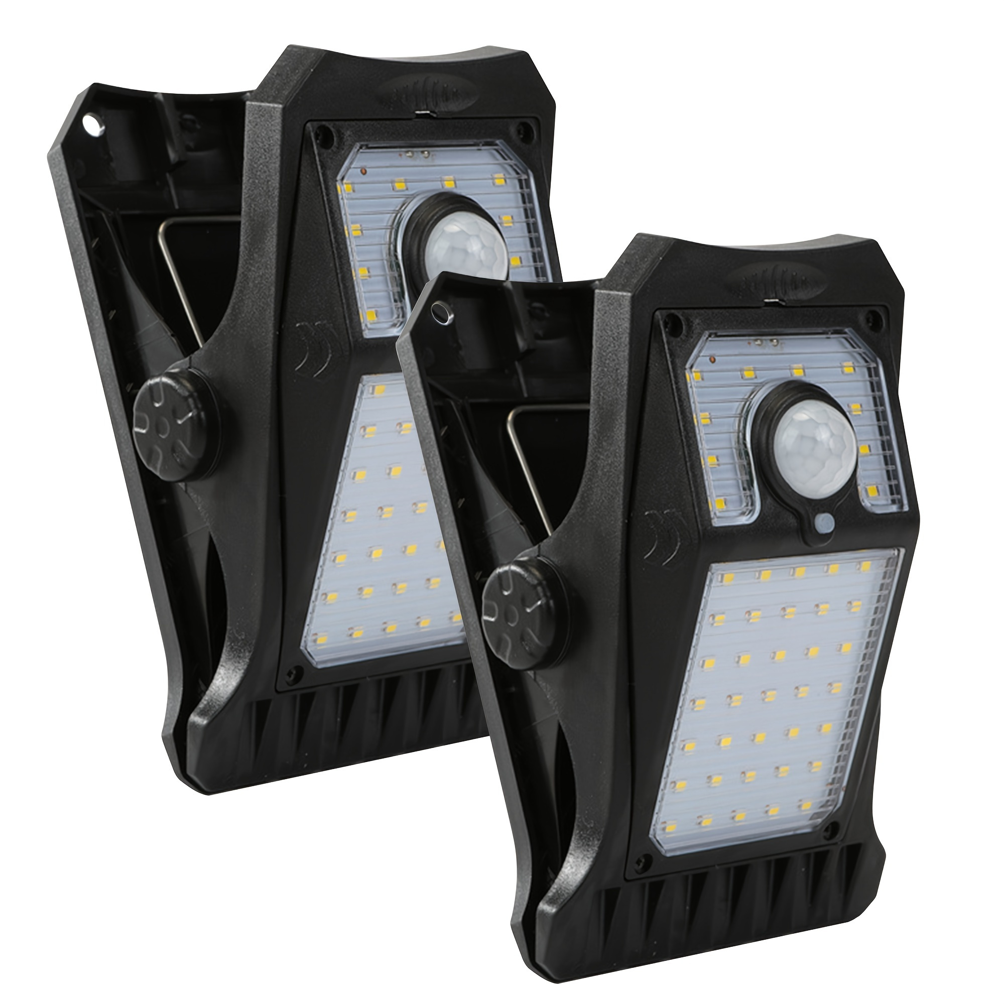 Image of 1pc Or 2pcs Of Solar-powered Light, Outdoor Clip-on Motion Sensor Light, Wall-mounted Light, Featuring 3 Security Suitable For Fences, Decks, Walls, Garages, And Patios