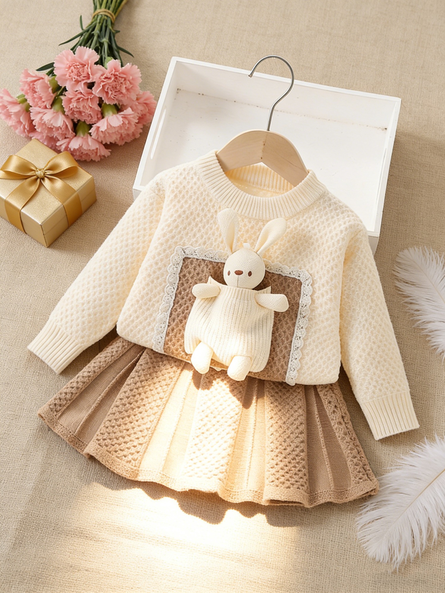 Conjunto & peluchito conejito foto 3