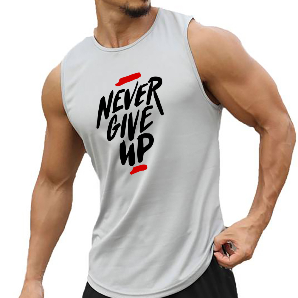 

Men's Summer Fashion Muscle Tank Top - Breathable, Sweat-wicking, Loose- Vest For Gym & Basketball Training, Quick-dry, Sleeveless