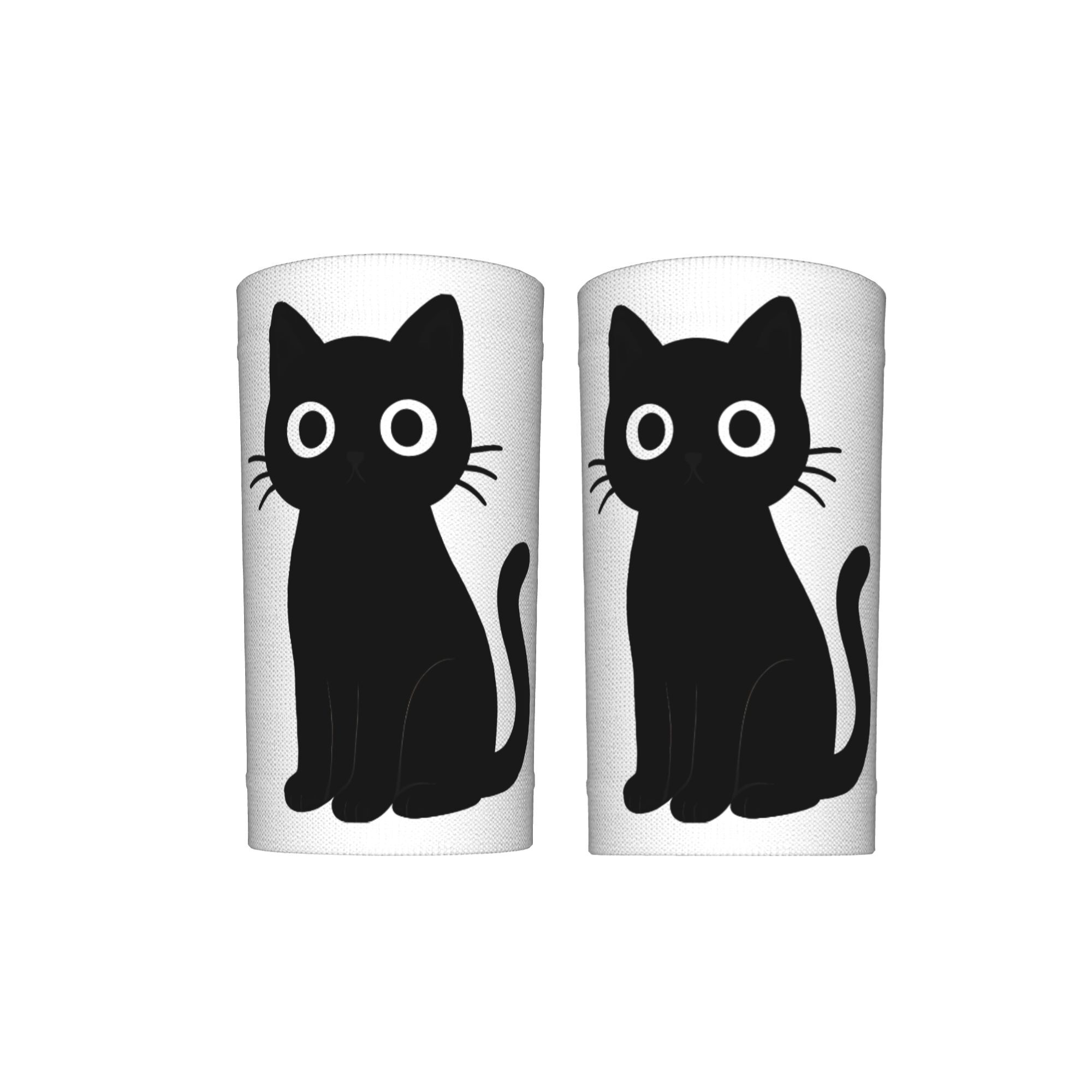 TEMU 【ミニマリスト】黒猫 リストバンド 手首保護 スウェットバンド リストタオル 大人用 ジム リストバンド