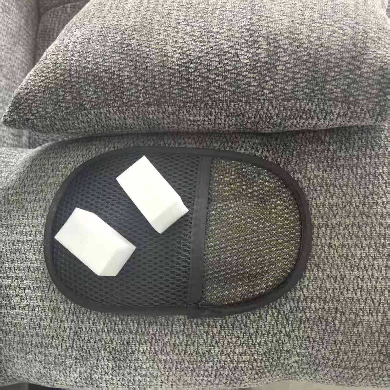TEMU Set combinato da 3 pezzi, un per la pulizia 'auto + due spugne per la pulizia a livello nano, guanti per la pulizia morbidi in microfibra ultra