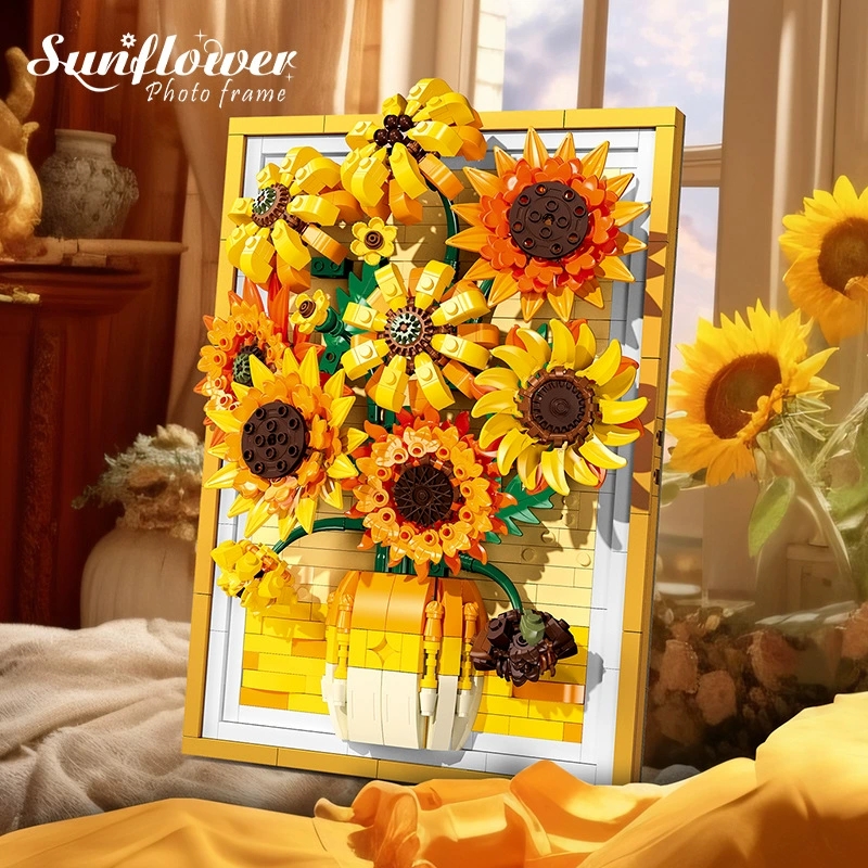 Sunflower Frame DIY Photo & Background Wall Decor Ornament