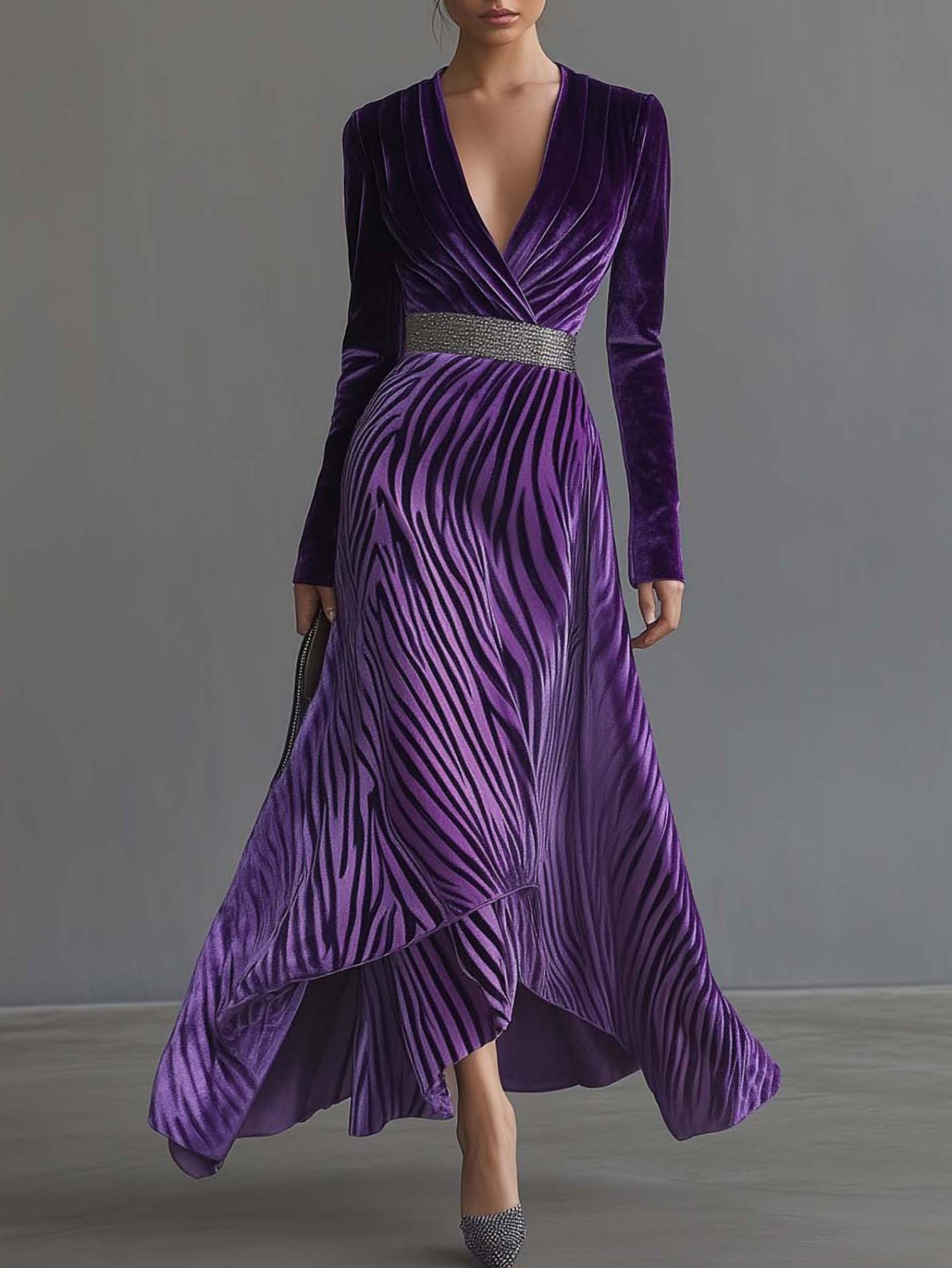 strapless open back dress Purple Square Neckline Open Back Mini Dress Small main image 0