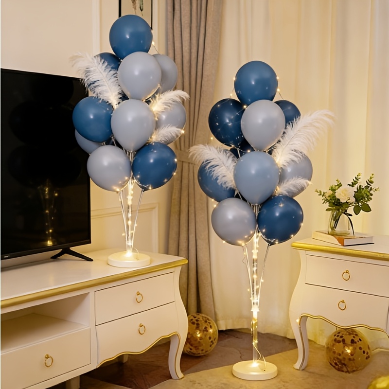 TEMU 1 ensemble de support de colonne de ballons indépendant, tailles : 51 pouces et 63 pouces, kit d'extension de ballons, avec base d'eau lestée,