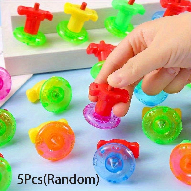 Image of 5pcs/45pcs Mini Gyro Toy Spinning Top Desktop Birthday Party Favors Treasure Classroom Gift Christmas Pinata Filler Relax Baubles For (random)