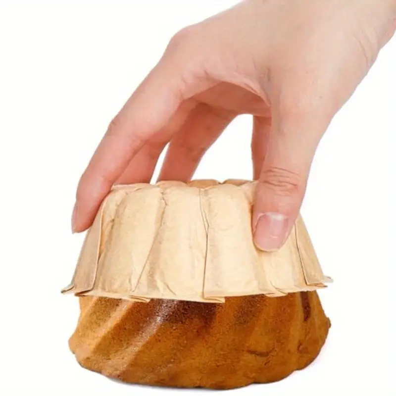 100pcs mini fluted tube pan liners - nonstick disposable baking sheets, 4 inch round cake pans for angel food, pies, scones, pineapples - weddings, parties, home baking - & , , fluted , durable liner, dessert liner, , wedding desserts, decorative baking, nonstick surface, dessert molds, party hosts, oven & microwave safe grease-proof paper baking cups with vertical rides for baking - ideal for weddings Product details 3