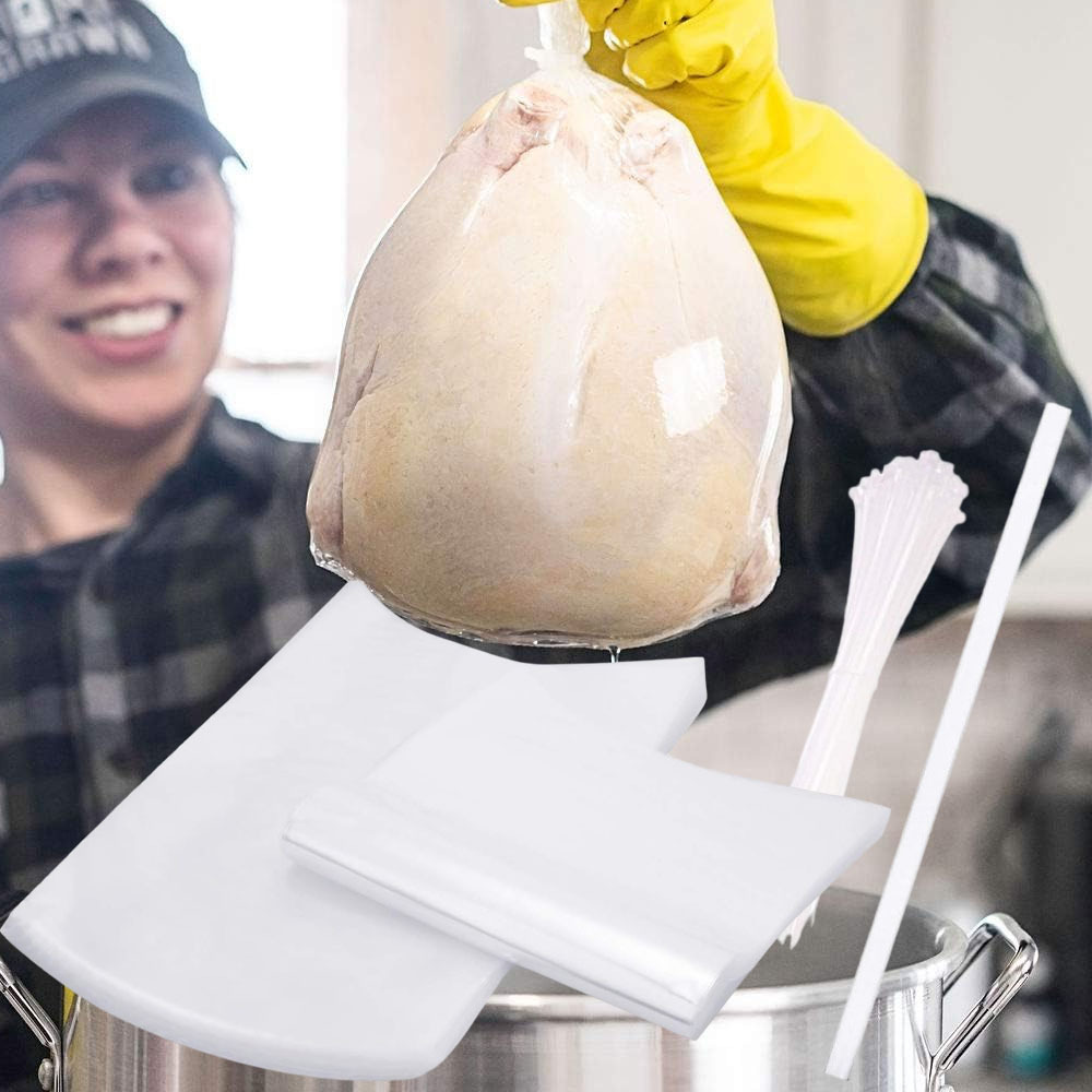 

Poultry Bags Clear Poultry Bags Freezer With Zip Ties And Silicone Straw For Chickens Rabbits Freezer