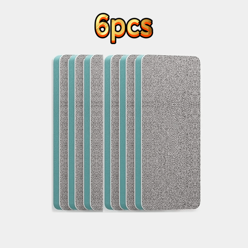 Image of Glass Scale Magic Scrubber Cleaning Cloth 6pcs Home Bathroom Mirror Shower Room Tile Strong Scale Stain Stain Removal Artifact Multifunctional Window Glass Cleaning Tool