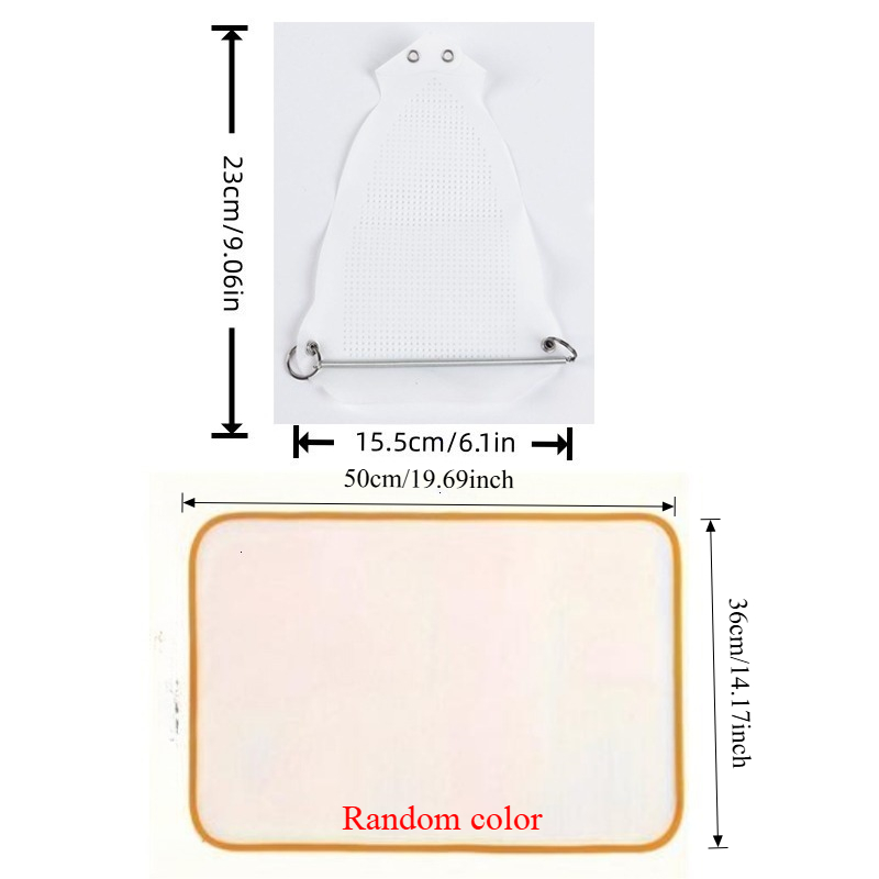 TEMU 2pcs Set: New High-temperature Resistant Ironing Pad And Ironing Cloth, Random Colors, Heat-resistant And Durable, Fits All Irons. Suitable For