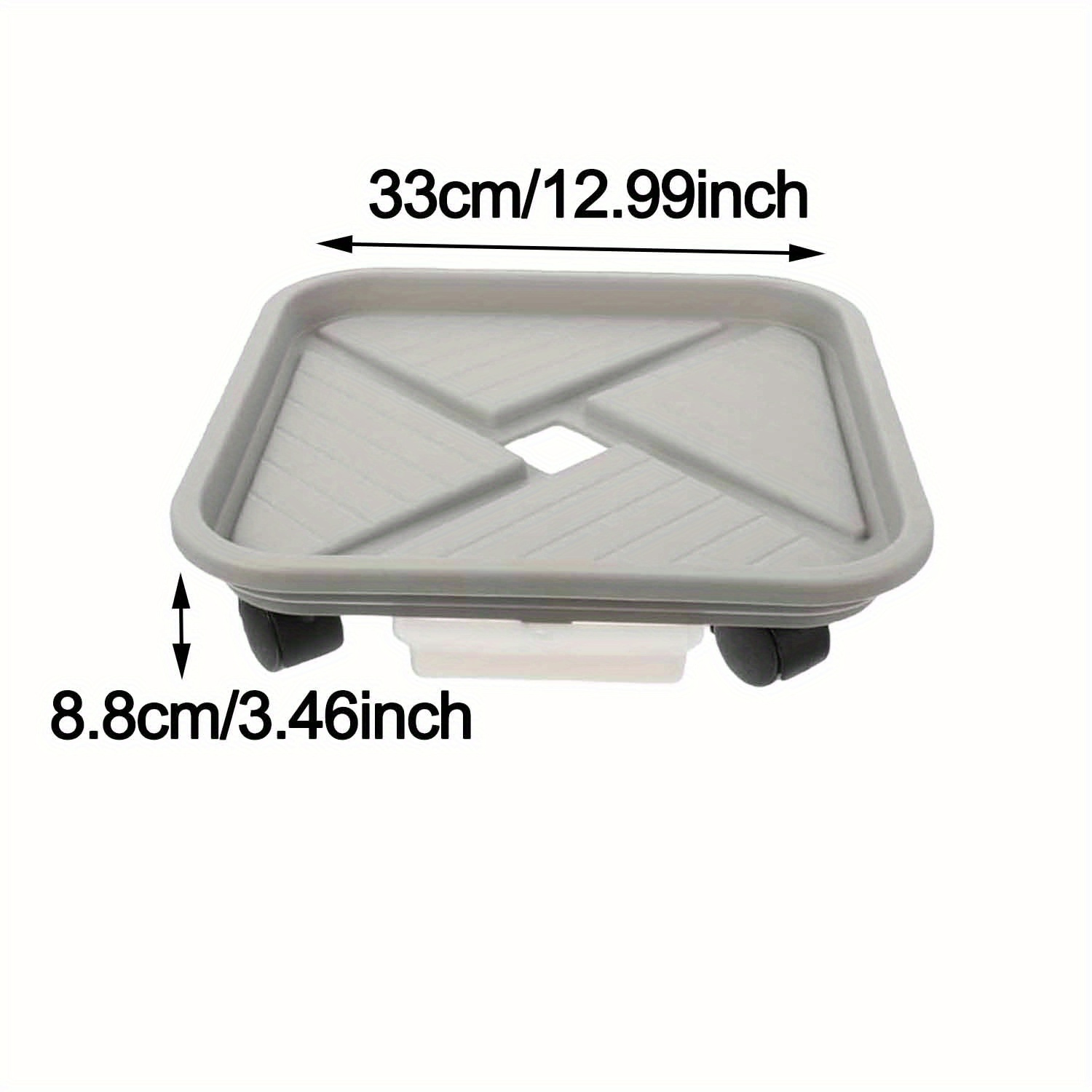Laboratory Tray, Plant Stand Storage Rack With 4 Wheels, Plant Tray, Square Planter Transport Rack, Swivel Caster Planter Base, Square Tray, Labor- Small Trolley Rack