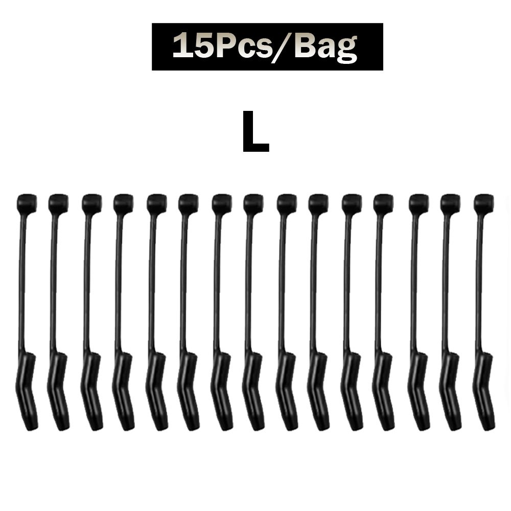TEMU 15 stuks/zak Karpervisserij accessoires Haakmoffen Klaar D-Rig Aligner Haken Anti-verstrikmoffen Pop Up Boilies Einduitrusting