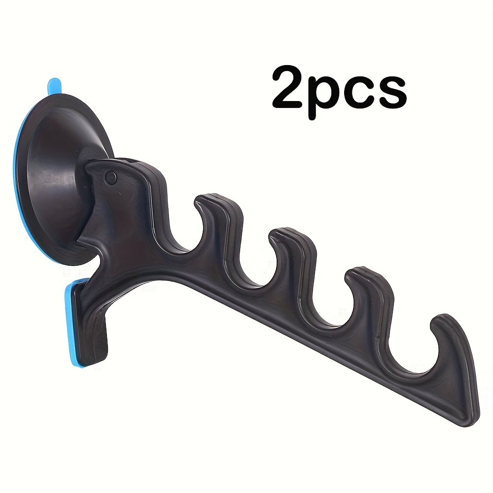TEMU Juego de 2 soportes para cañas de pescar de resistencia con base de antideslizante, agarre para SUV, camioneta, barco, interior de automóvil -