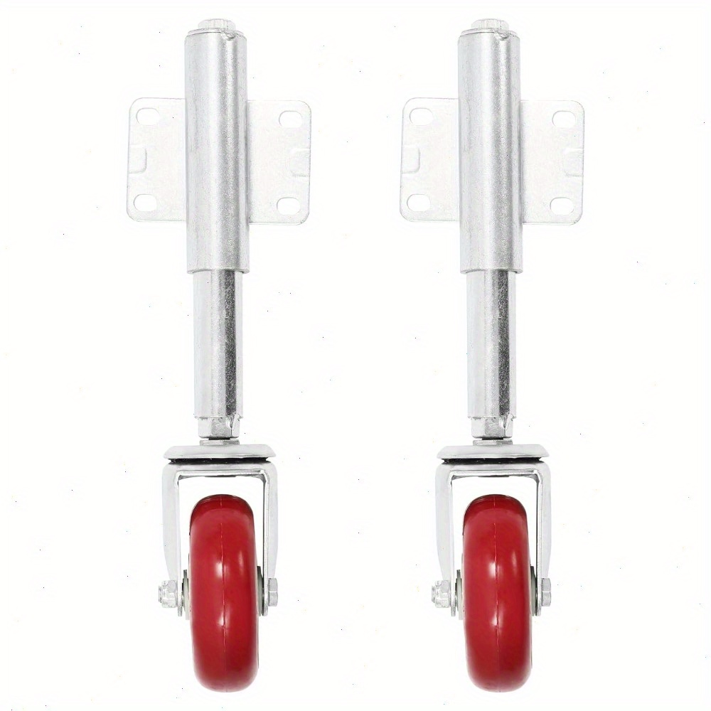 2pcs Gate Castors 100mm With Spring Load, Spring-loaded Gate Wheel, 150kg Load Capacity, Door Wheel, High-performance Shock Absorption, Swivel Castors