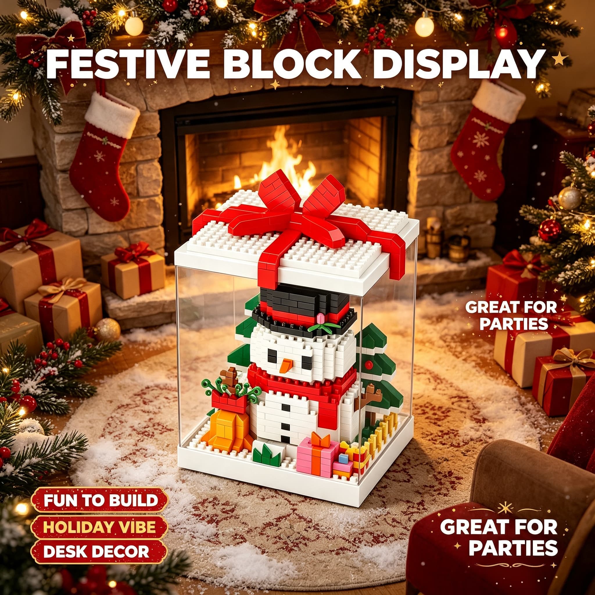 Christmas Mini Building Blocks Assembly Micro Bricks