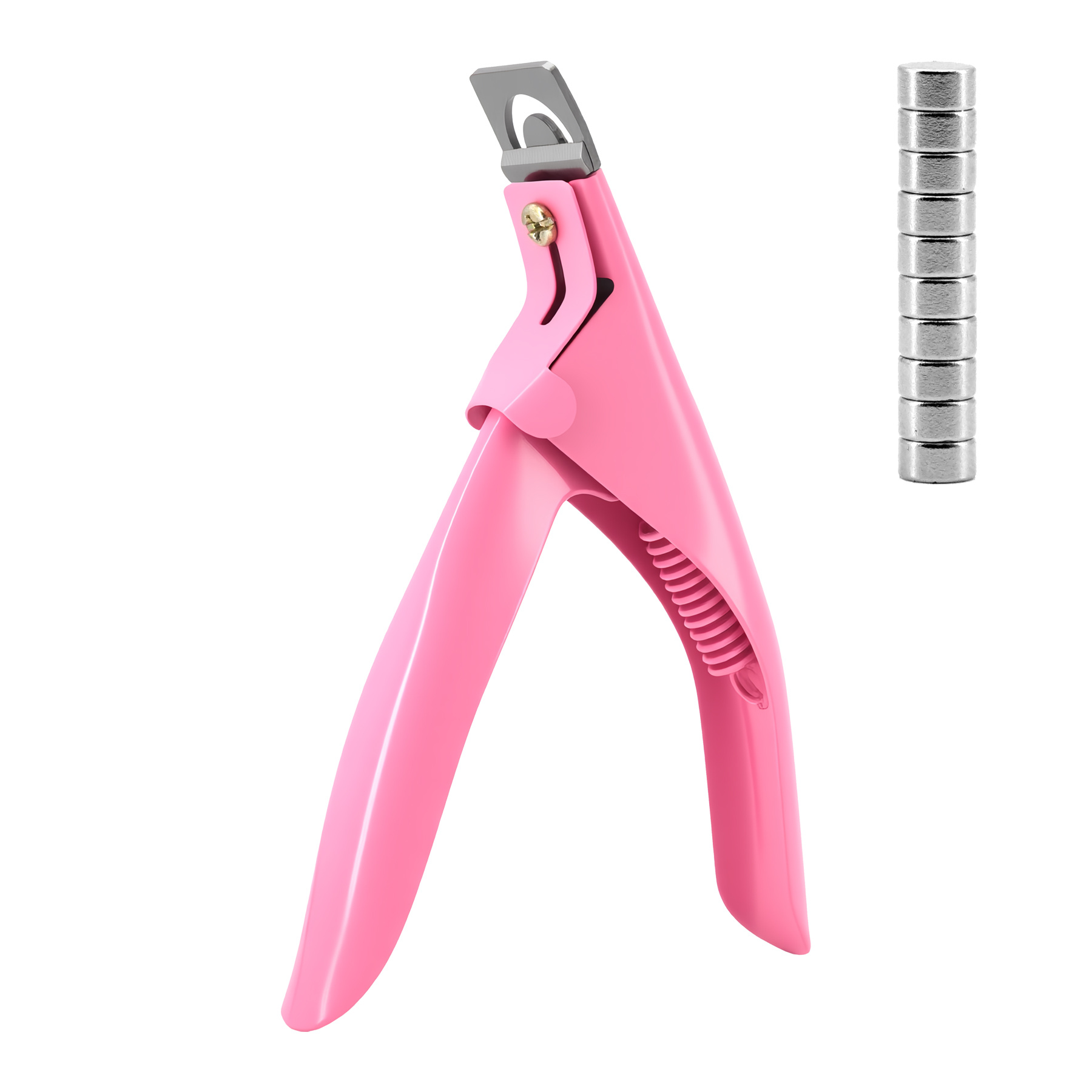 TEMU Acrylic Nail Clippers With 10pcs Magnets Nail Clippers Cutters For Long Acrylic Gel Nails Tips Adjustable Stainless, Professional Nail Trimming,