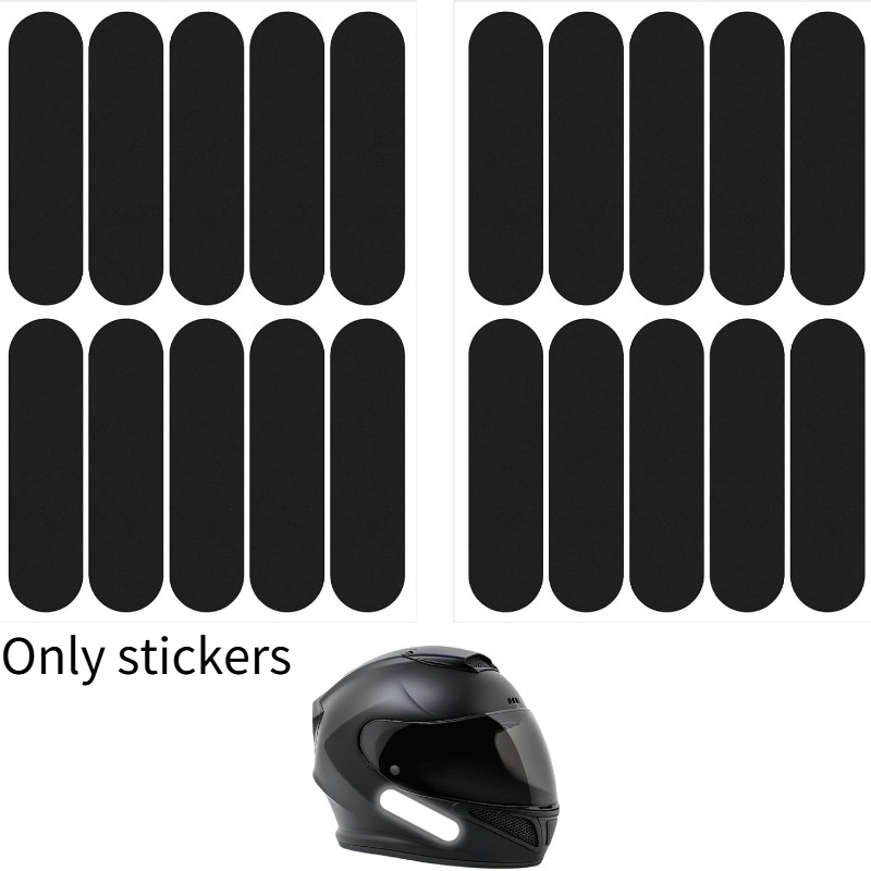 Image of 20pcs Black Long Strip Motorcycle Decal Waterproof, Uv-resistant, Durable Suitable For Motorcycle Side Panels, Car Bumpers, Bicycles, Road Bikes, And Outdoor Night Riding Gear Self-adhesive Decal