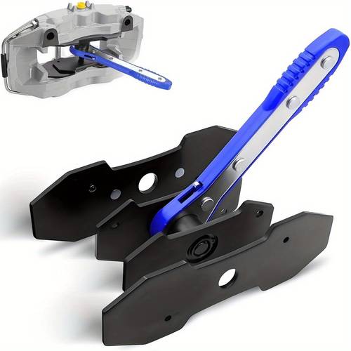 item picture 1pc Car Ratchet Brake Piston Wrench Expander, 360-Degree Rotating Ratchet Red Caliper Piston Expander, Tool, Essential Emergency Tool for Cars