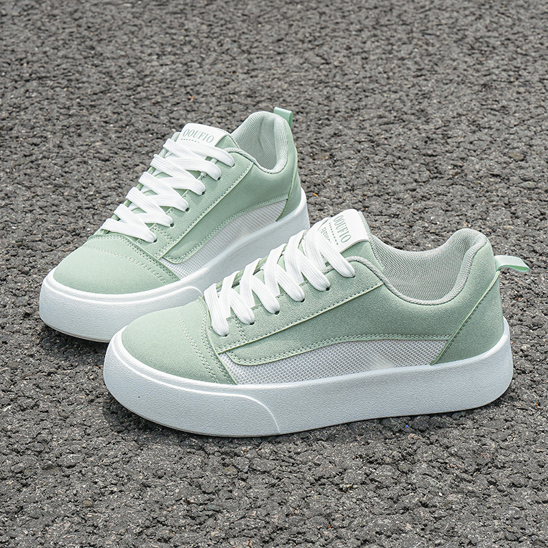 TEMU Korean-style Minimalist Solid-color Casual Sneakers With Low- Color Schemes, A Versatile Basic Casual Shoe For , Women Shoes