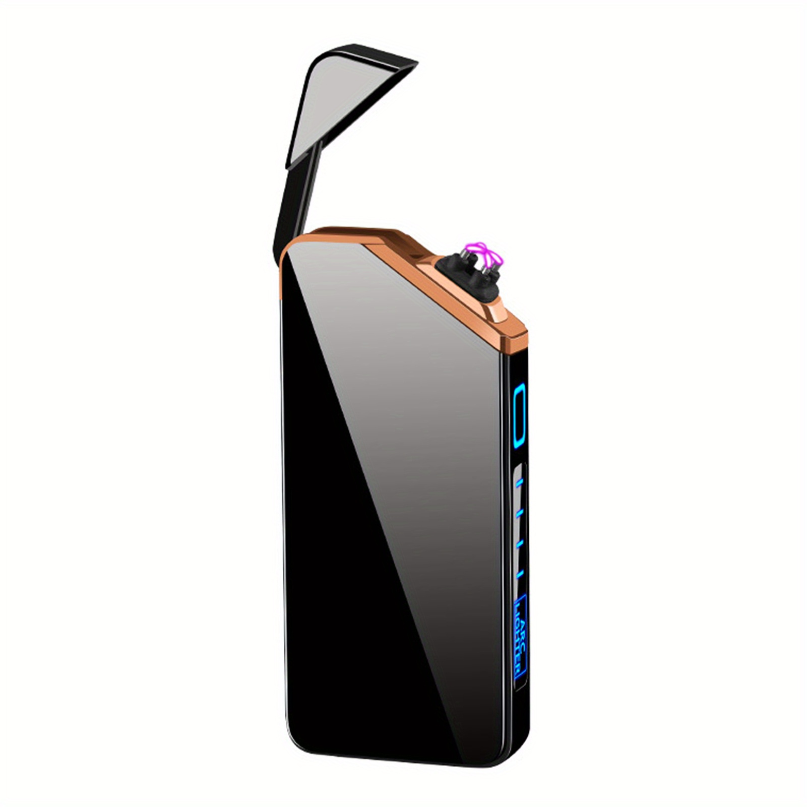 TEMU Fingerprint Laser Induction Dual Arc Usb Charging Windproof Lighter