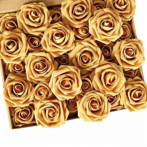 45pcs artificial rose heads realistic foam rose heads multi colored stemless flower heads for diy crafts wedding bouquets baby shower flowers valentines day christmas table centerpieces long lasting and durable faux roses