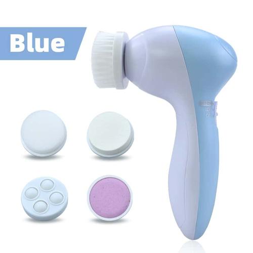 5 in 1 multifunctional facial cleansing device electric facial cleansing brush facial for exfoliation and skincare rotating facial cleansing tool battery powered