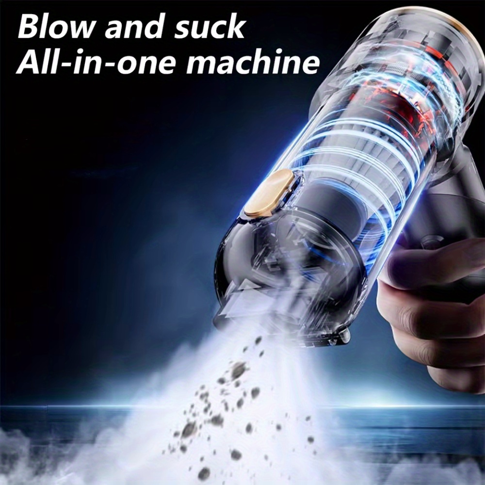 High Power Portable Car Vacuum Cleaner, 25000PA with Air Duster