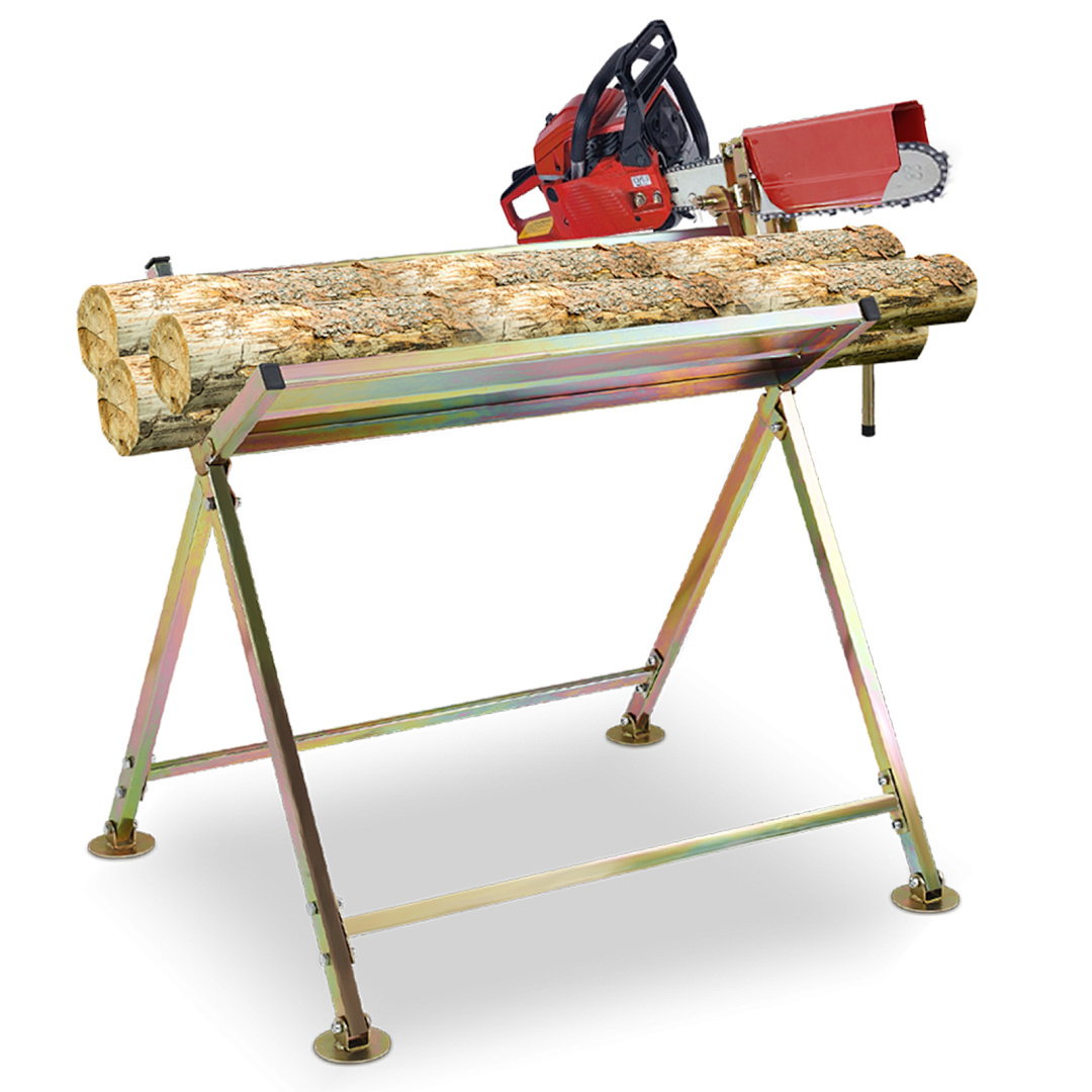 Cutting Stand Wood Cutting Trestle For Saw Log Sawing Aid Metal Saw Frame Saws For Woodworking Support Trestle Golden Up To 150 Kg Collapsible Folding Wood Suitable For Sawmills, Steel Metal