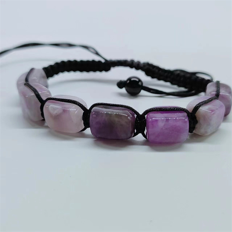 Crystal Woven Rainbow Bracelet, Handmade