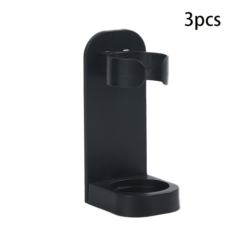 3pcs Wall-mounted Electric Toothbrush Holder Bathroom Storage Rack, No-drill Razor Holder, Toothbrush And Toothpaste Drainer, Toothbrush And Toothpaste Rack