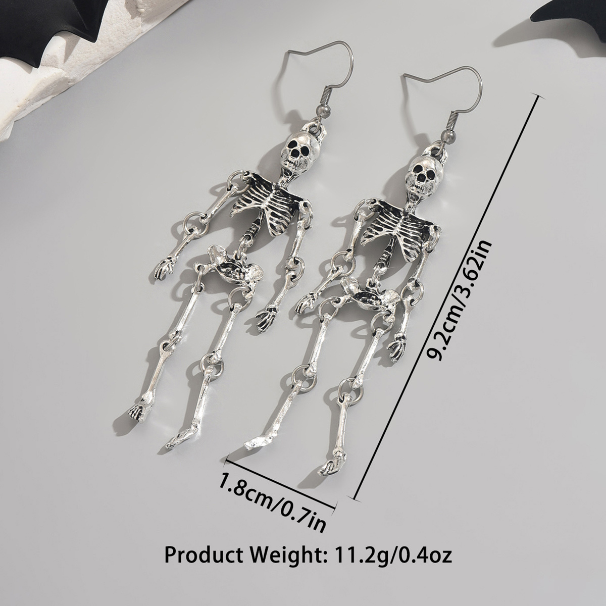 9 Pairs Gothic Halloween Dangle Earrings Set, Women's Fashion