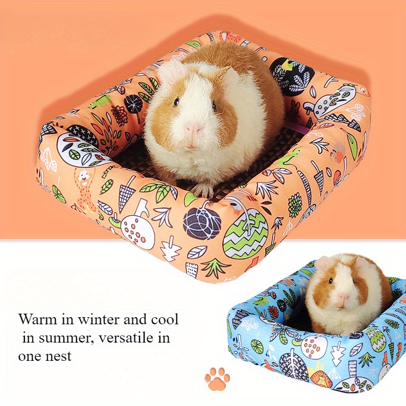 Summer Small Pet Cat Nest Cool Nest Hamster Guinea Pig Mat Rattan Mat Teddy Pet Bed Ice Nest Cat Supplies