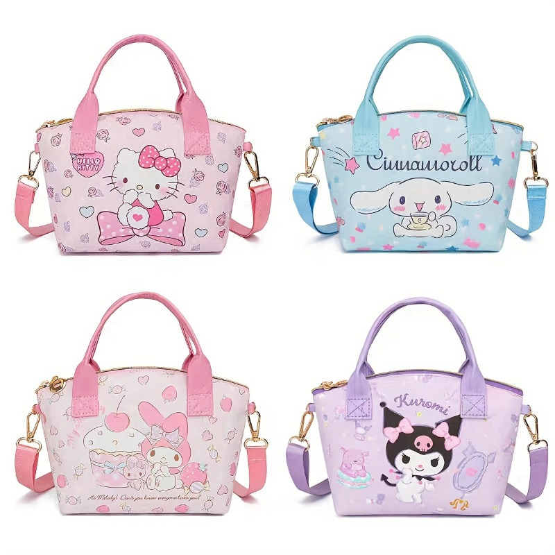 

Room Decor 1pc Sanrio Leather Handbag, Cute Design With Kuromi, For My Melody, For Cinnamoroll, And Hello Kitty, Daily Use Tote, Ideal For Christmas And Birthday Gifts, Cute Purse, Sanrio