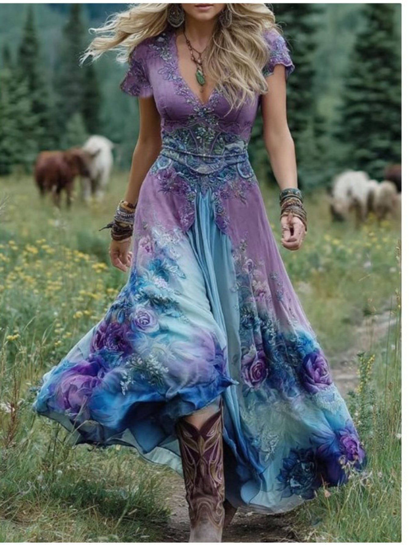 slim fit dress slacks Nina Canacci 3223 Size 8 Blue Green Iridescent Prom Dress Long Fitted Cutout Corset Back Draped Neckline main image 1
