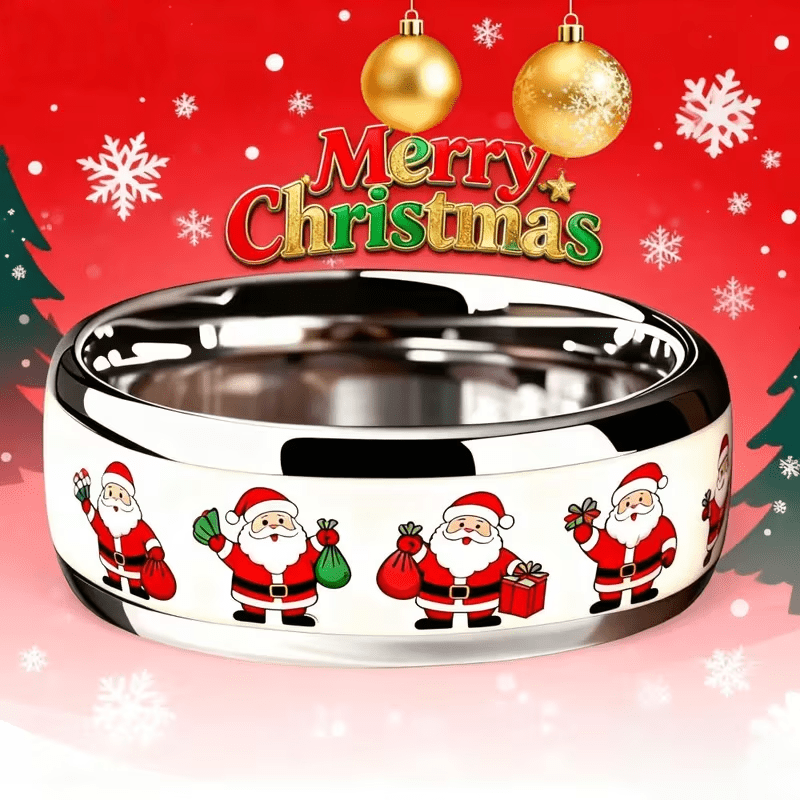 304 Stainless Steel Santa Claus Ring
