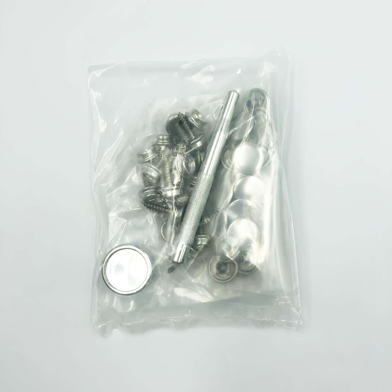 TEMU 62pcs Stainless Steel Marine Snap Set With Tools- Universal Fit Canvas Fasteners, Metal Screw Snaps For Boat Covers& Furniture