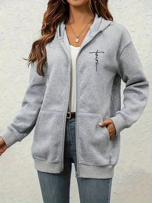 womens hooded zip up sweatshirt heavyweight 230gsm full zip hoodie jacket gym casual outerwear machine washable polyester pullover for everyday athletic wear versatile layering sporty design durable construction zip front hoodie fitness enthusiasts black hoodie with up hoodie women pullover women zip up sweatshirt women