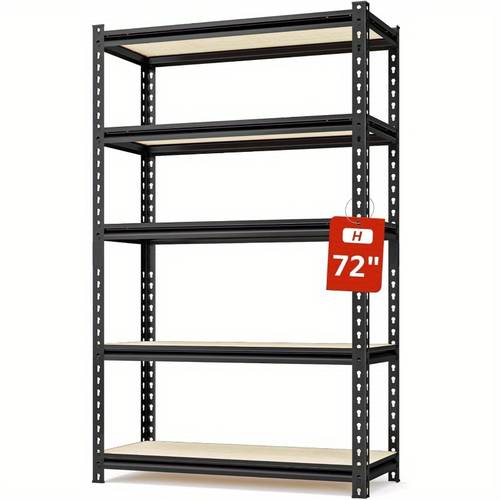 5 tier heavy duty adjustable metal shelving unit x 36 w x 16 d iron storage rack shelves for warehouse basement kitchen pantry living room father s day gift idea