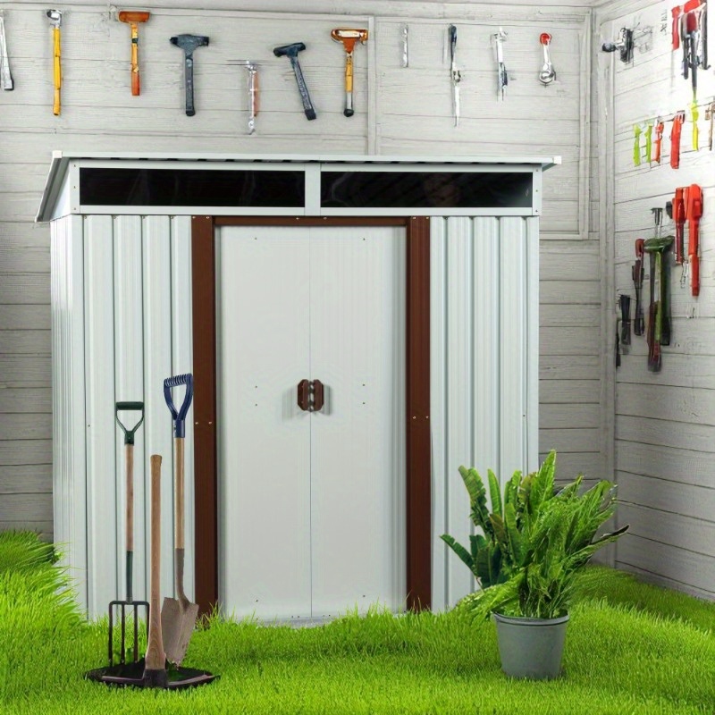 shed outdoor bike sheds outdoor storage 7x3 storage Temu