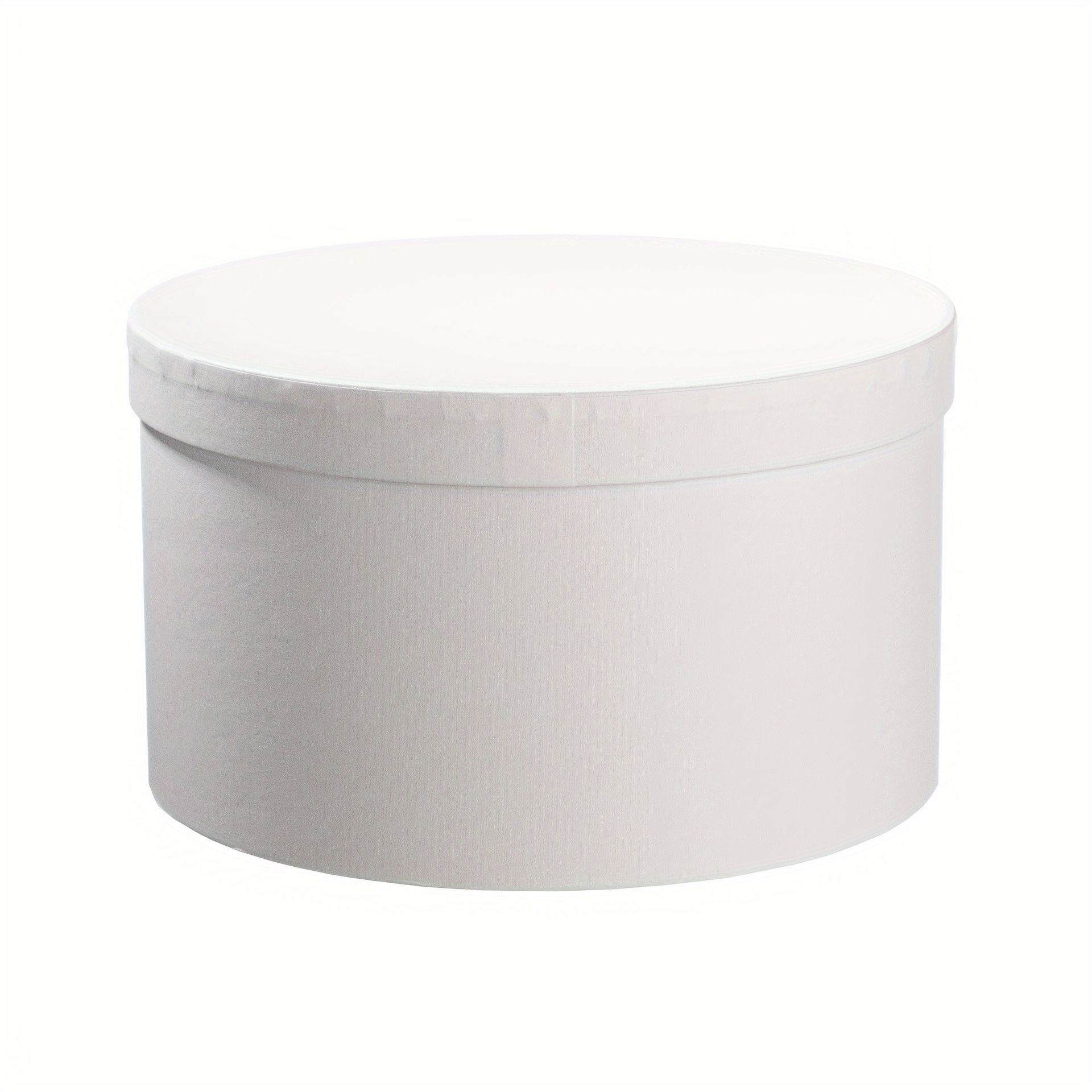 TEMU 1pc Elegant White Round Wedding Gift Box - Minimalist & Stylish Handheld Presentation For Wedding Favors, Ideal For Bride And Groom, Wedding
