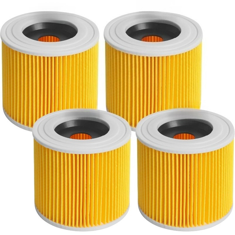 TEMU 4 stuks voor WD3 WD2 WD1 MV3 MV2 A K KNT SE VC Stofzuigerfilter, Vervangt 6.414-552.0/6.414-772.0/6.414-547.0 en andere modellen