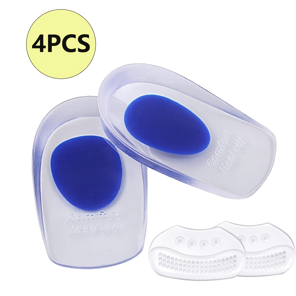 TEMU 2/4 protectores de talón para , 4 almohadillas de gel para talón - Protectores de talón adecuados para espigones del tendón de , de gel para