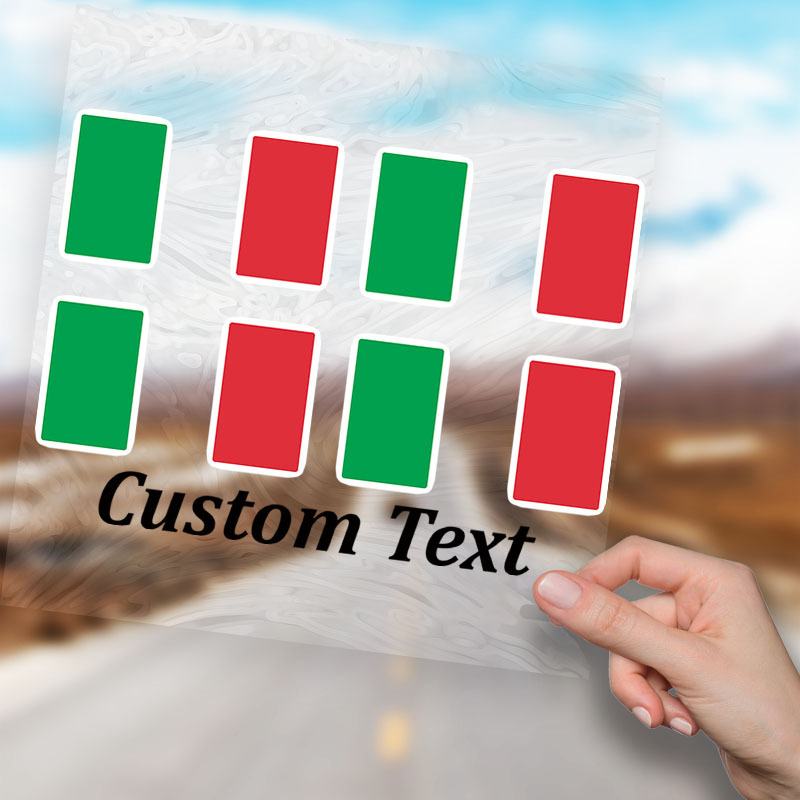 2X ITALY FLAG Italian Tricolore Laminated Car,Bumper,Laptop Vinyl Decal Stickers £2.45 - UK