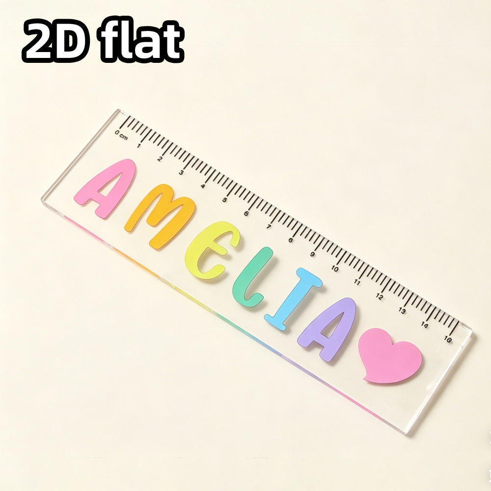 TEMU Règle en acrylique personnalisée de 15 cm avec de nom/ - Transparente et , adaptée pour , , les cours d'art, outil de mesure précis et durable