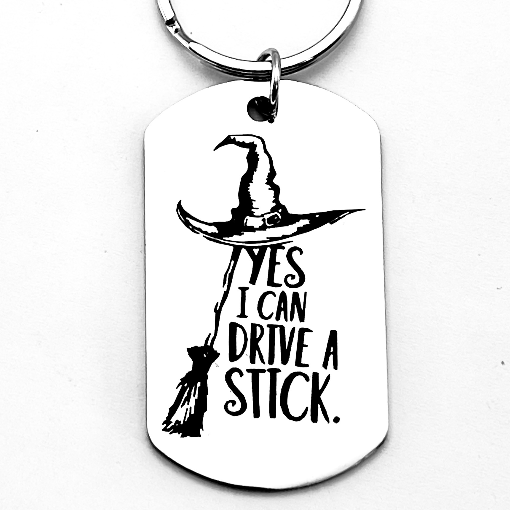 TEMU Witch's Stainless Steel Keychain, Suitable For Halloween, New Year, Christmas, Back-to-, And Magical Birthday Party Decorations. A Fashionable